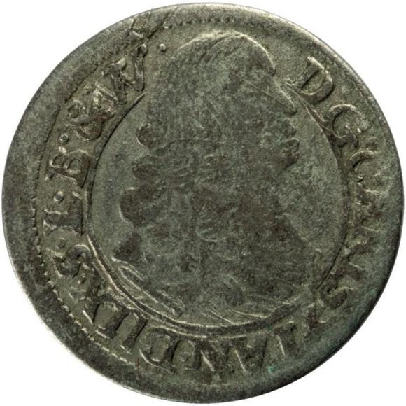 1 kreuzer 1665 John Christian Duchy of Brzeg - Legnica - Wolow Brzeg (1)