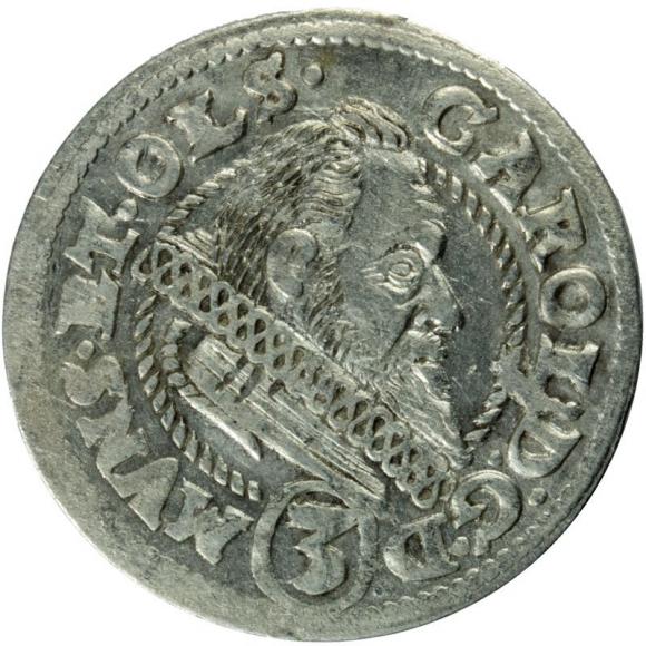 3 kreuzer 1612 Karl II Duchy of Ziebice - Olesnica Olesnica (1)