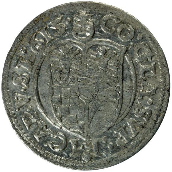 3 kreuzer 1615 Karl II Duchy of Ziebice - Olesnica Olesnica (2)