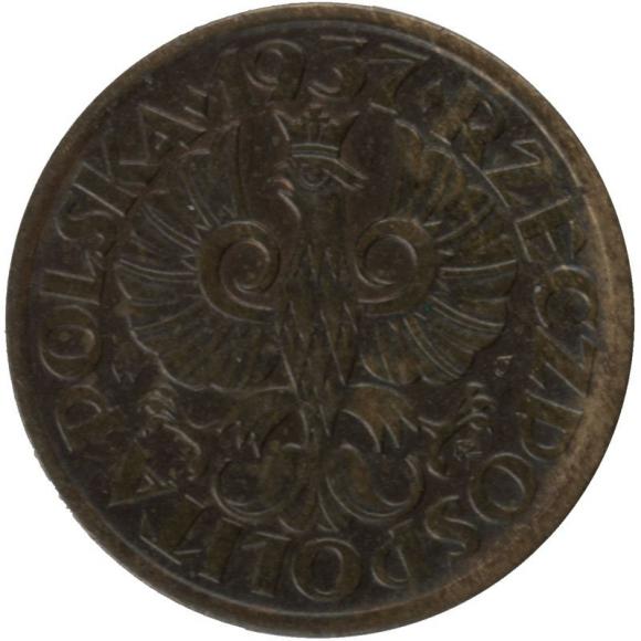 1 groschen 1937 Second Polish Republic Warsaw (2)