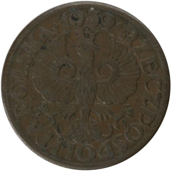 1 groschen 1939 Second Polish Republic Warsaw (2)