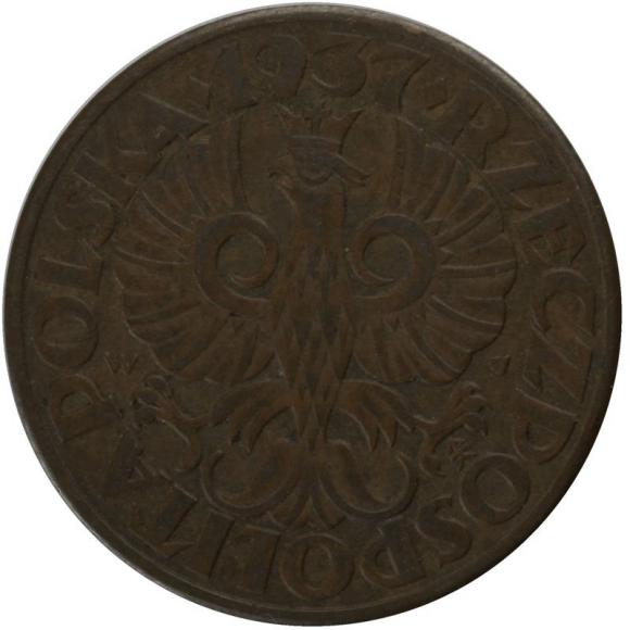 5 groschen 1937 Second Polish Republic Warsaw (2)