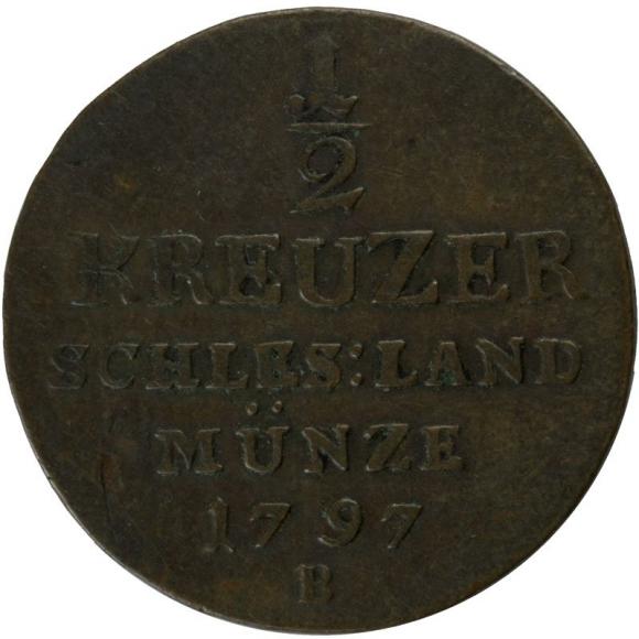 1/2 kreuzer 1797 Frederick William II Silesia Wroclaw (1)