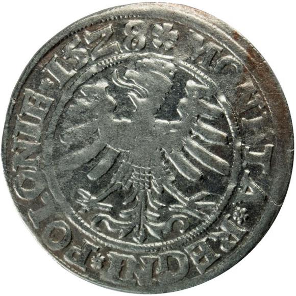 Groschen 1528 Sigismund I the Old Krakow (2)