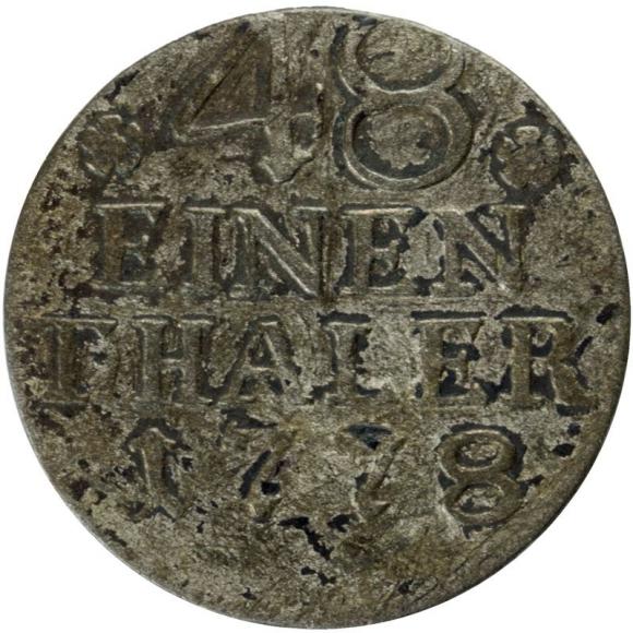 1/48 thaler 1778 Frederick the Great Prussia Berlin (1)