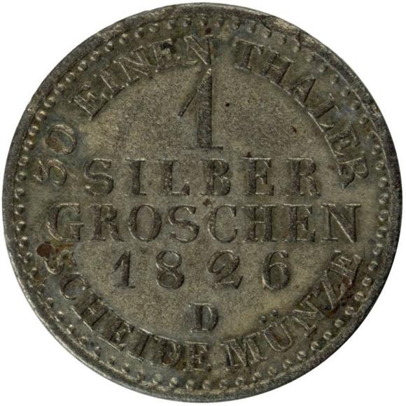 1 silver groschen 1826 Frederick William III Prussia Berlin (2)