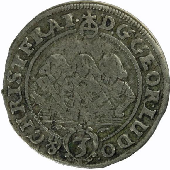 3 kreuzer 1656 George III Louis IV Christian Duchy of Brzeg - Legnica - Wolow Brzeg (1)
