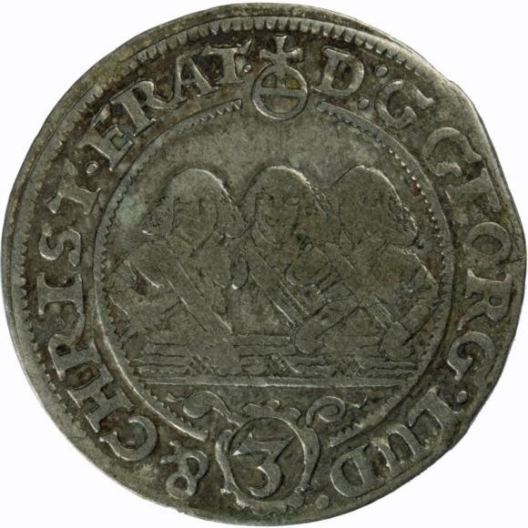 3 kreuzer 1658 George III Louis IV Christian Duchy of Brzeg - Legnica - Wolow Brzeg (1)