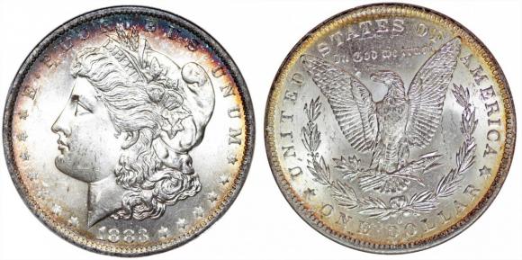 1 dolar 1883 USA grading NGC MS63 (2)
