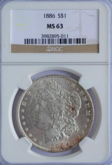 1 dolar 1886 USA grading NGC MS63 (1)