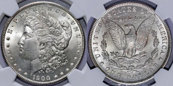 1 dolar 1900 USA grading NGC MS64 (2)