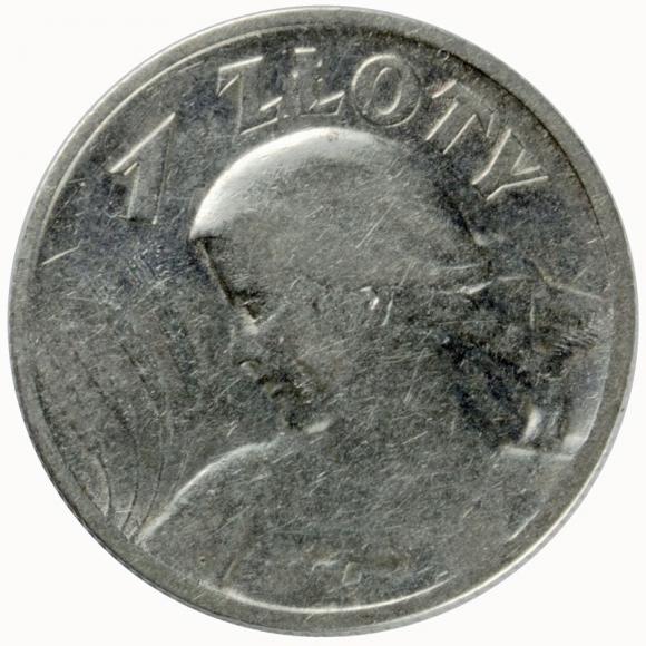 1 zloty 1925 Woman with ears Second Polish Republic London (1)