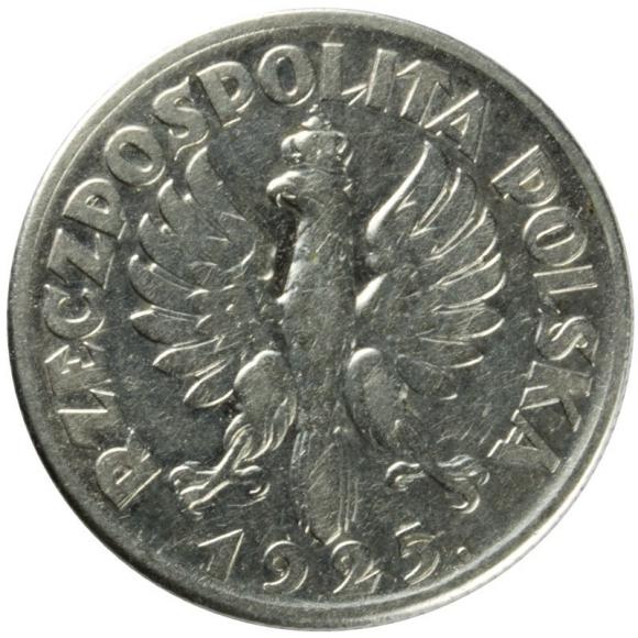 1 zloty 1925 Woman with ears Second Polish Republic London (2)