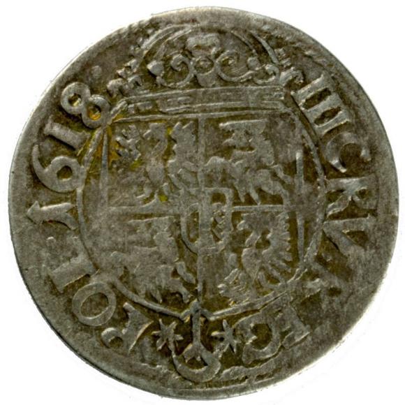 3 kreuzer 1618 Sigismund III Vasa Krakow