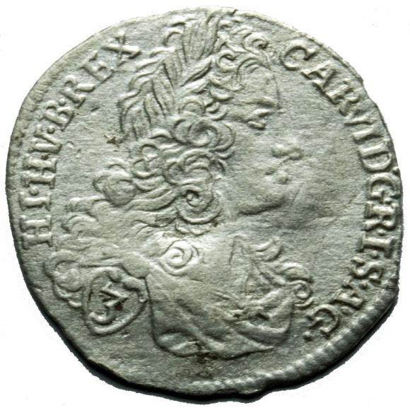 3 kreuzer 1719 Charles VI Bohemia Prague (1)