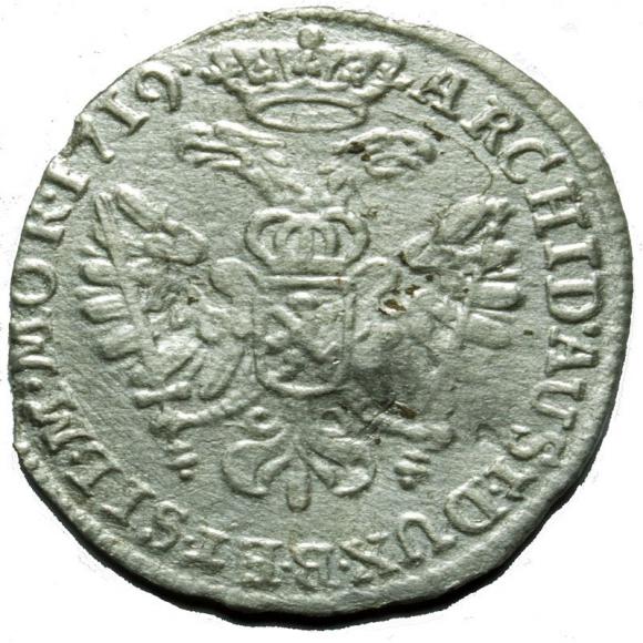 3 kreuzer 1719 Charles VI Bohemia Prague (2)