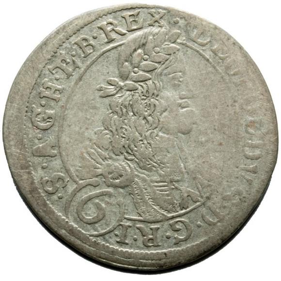 6 kreuzer 1673 Leopold I Austria Sankt Veit (1)
