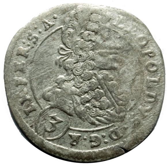 3 kreuzer 1700 Leopold I Bohemia Prague (1)