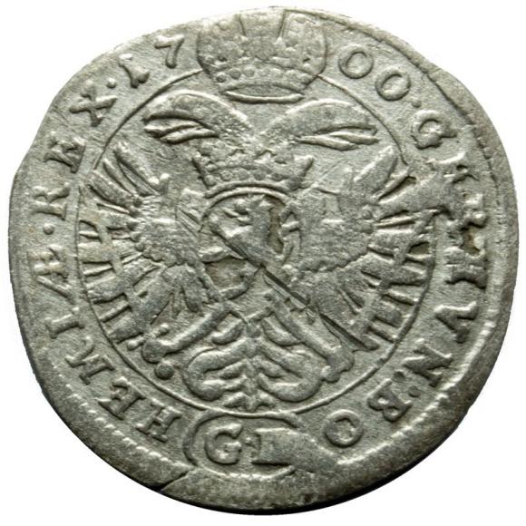 3 kreuzer 1700 Leopold I Bohemia Prague (2)