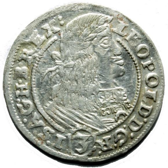 3 kreuzer 1661 Leopold I Silesia Wroclaw (1)