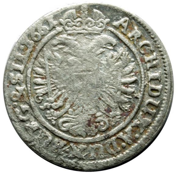 3 kreuzer 1661 Leopold I Silesia Wroclaw (2)