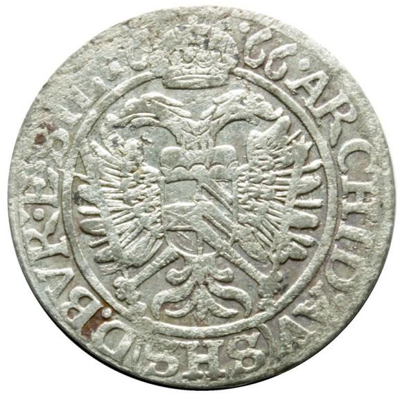 3 kreuzer 1666 Leopold I Silesia Wroclaw