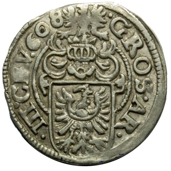 3 kreuzer 1608 Adam Wenceslaus Cieszyn (2)