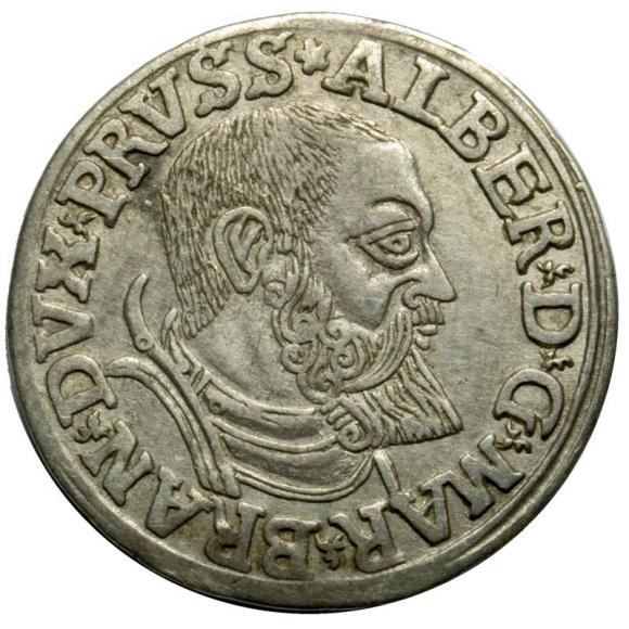 3 groschen Albert of Prussia Duchy of Prussia Kaliningrad (1)