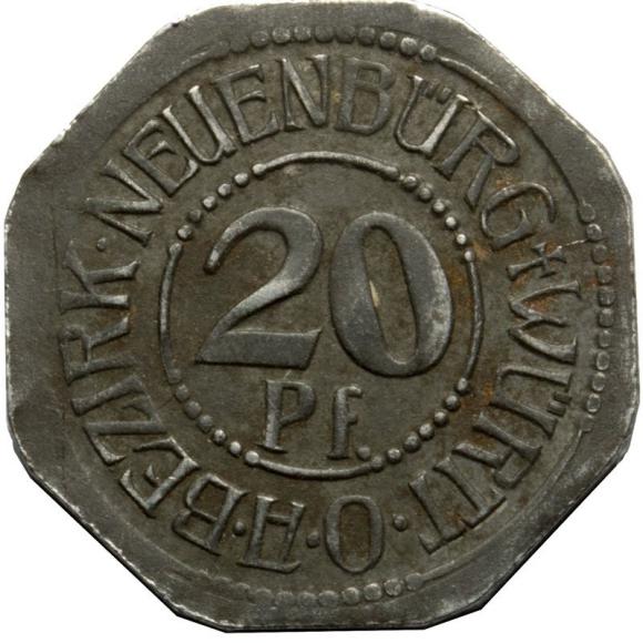 20 pfennig 1918 Neuenburg