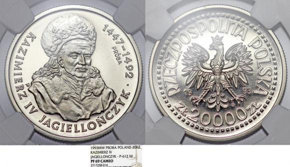 20000 złotych 1993 Kazimierz Jagiellończyk GRADING (1)