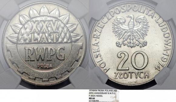 20 złotych 1974 XXV lat RWPG próba GRADING NGC (1)