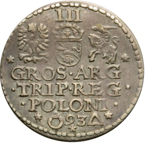 3 groschen 1593 Sigismund III Vasa Malbork (2)