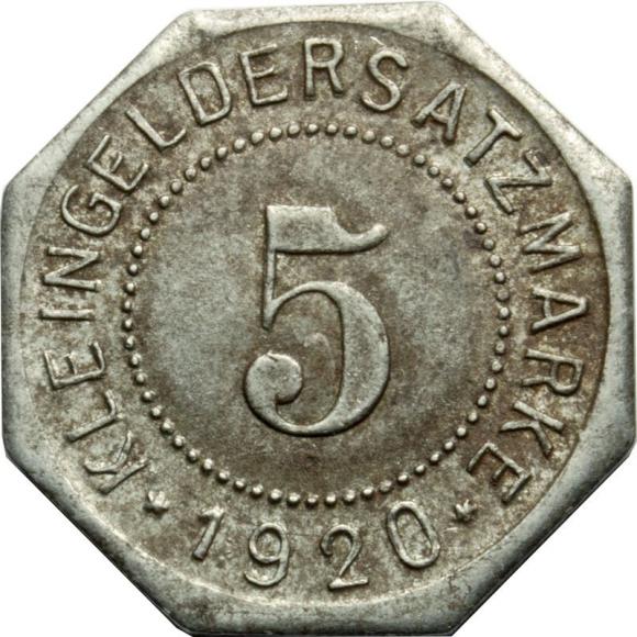 5 pfennig 1920 Pila Schneidemuhl (1)