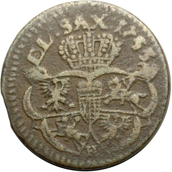 Grosz 1755 August III Gubin (2)