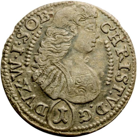 1 kreuzer 1683 Christian Ulrich I Duchy of Olesnica Olesnica (1)