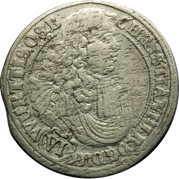 6 kreuzer 1679 Christian Ulrich I Duchy of Ziebice - Olesnica Olesnica (1)