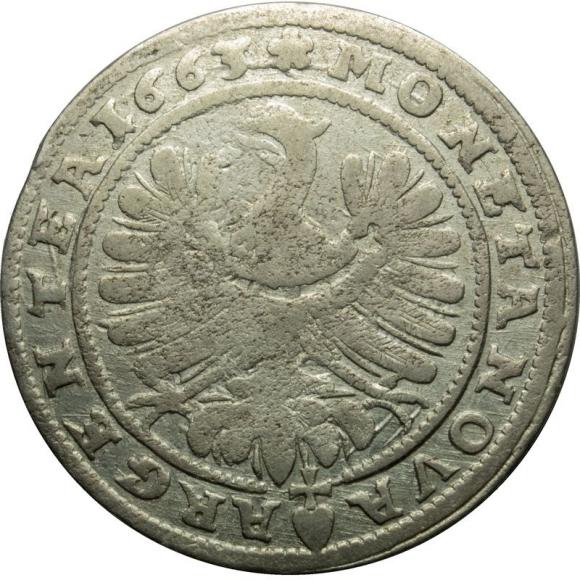 15 kreuzer 1663 Louis II of Brieg Duchy of Brzeg - Legnica - Wolow Brzeg (2)