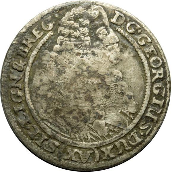 15 kreuzer 1664 George III of Brieg Duchy of Brzeg - Legnica - Wolow Brzeg