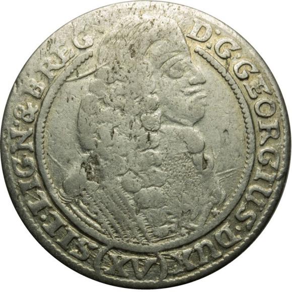 15 kreuzer 1664 George III of Brieg Duchy of Brzeg - Legnica - Wolow Brzeg (1)