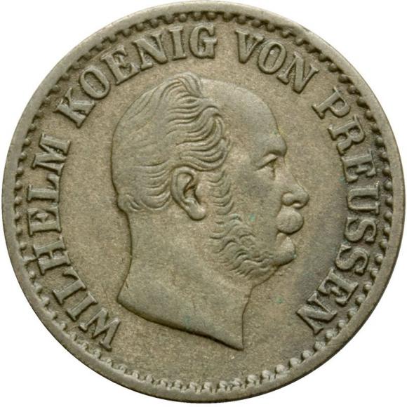 1 silver groschen 1872 Wilhelm I Hohenzollern Prussia Berlin