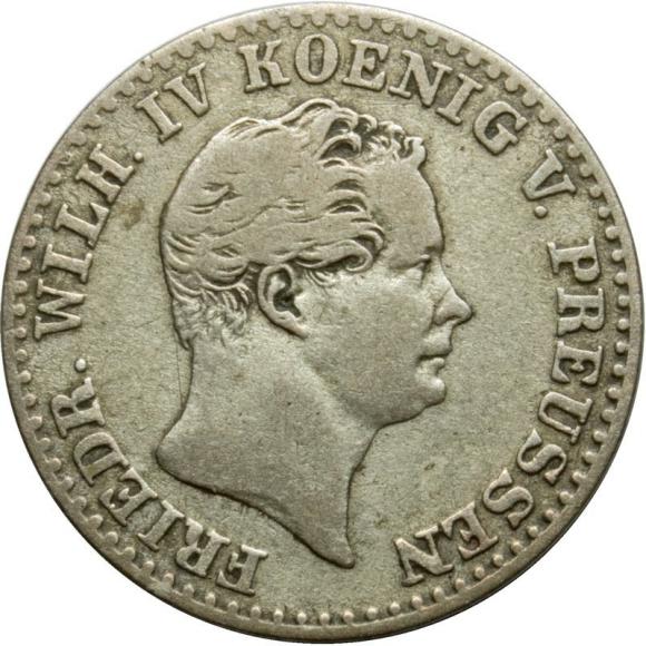 2 1/2 silver groschen 1843 Frederick William IV Prussia Berlin