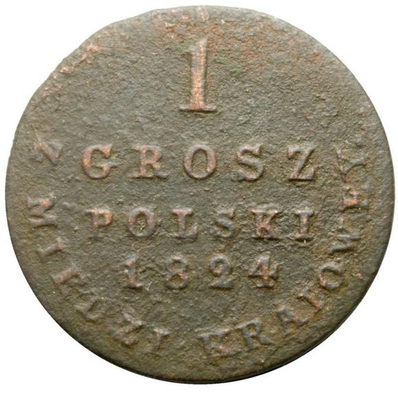 1 groschen 1824 Alexander I Polish Kingdom Warsaw (1)