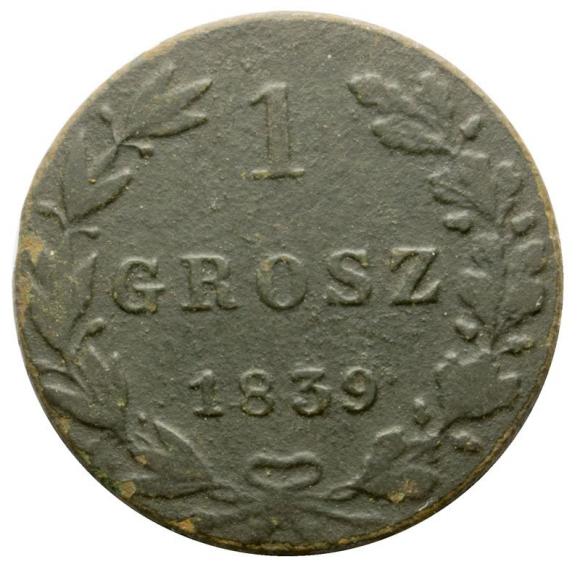 1 groschen 1839 Nicholas I Polish Kingdom Warsaw (1)