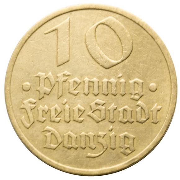 10 pfennig 1932 Free City of Danzig Gdansk Cod (1)