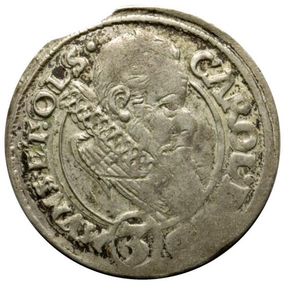 3 kreuzer 1613 Karl II Duchy of Ziebice - Olesnica Olesnica (1)