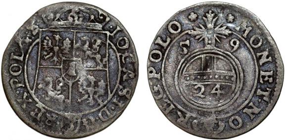 Półtorak 1659 Jan Kazimierz Poznań (1)