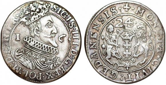 Ort 1624 Zygmunt III Waza Gdańsk (1)