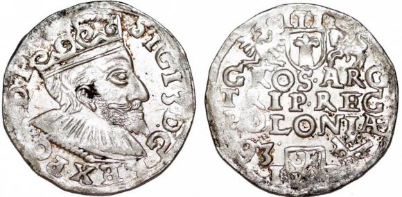 Trojak 1593 Zygmunt III Waza Poznań (1)