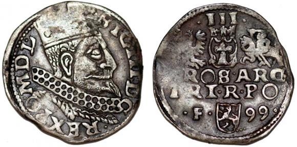 Trojak 1599 Zygmunt III Waza Wschowa (1)