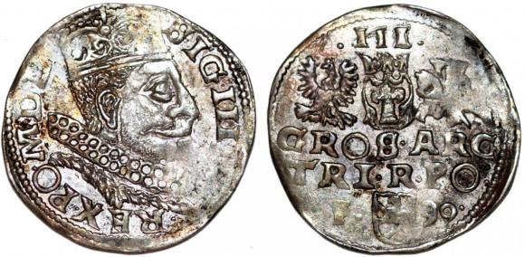 Trojak 1599 Zygmunt III Waza Wschowa (1)